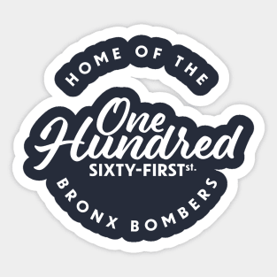 One Hundred Sixty-First St. Sticker